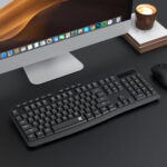 Redragon BK-7367 Full-size Ergonomic Wireless Membrane Office Keyboard - Black - Image 6