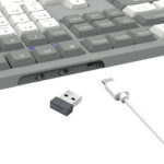Redragon BK-7485 Wireless Office Keyboard - Grey - Image 7