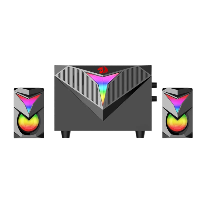 RD-GS700_wr_01 REDRAGON 2.1 Satellite Speaker TOCCATA RGB 11W Gaming Speaker - Black - Image 1