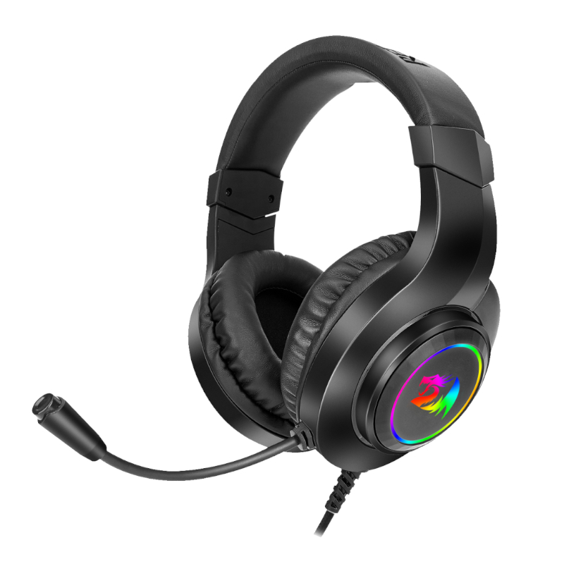 RD-H260RGB_wr_01 REDRAGON Over-Ear HYLAS Aux (Mic and Headset)|USB (Power Only)
RGB Gaming Headset - Black - Image 1