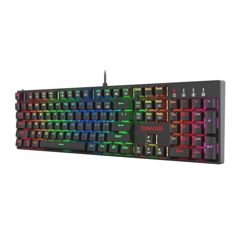 RD-K582RGB_wr_01 REDRAGON SURARA MECHANICAL RGB Gaming Keyboard - Black - Image 1