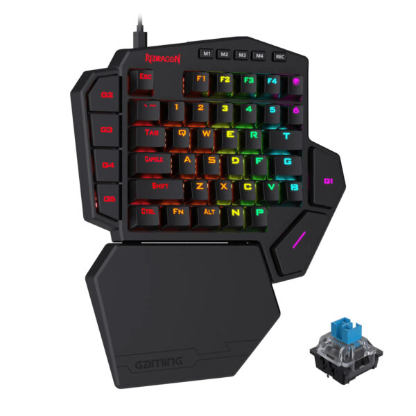 Redragon K585 DITI ELITE PRO RGB 40% Wireless Mechanical Gaming Keyboard - Blue Switches