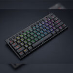 REDRAGON Horus Mini 61Key Red Switch RGB Low Profile Gaming Mechanical Keyboard - Black - Image 6