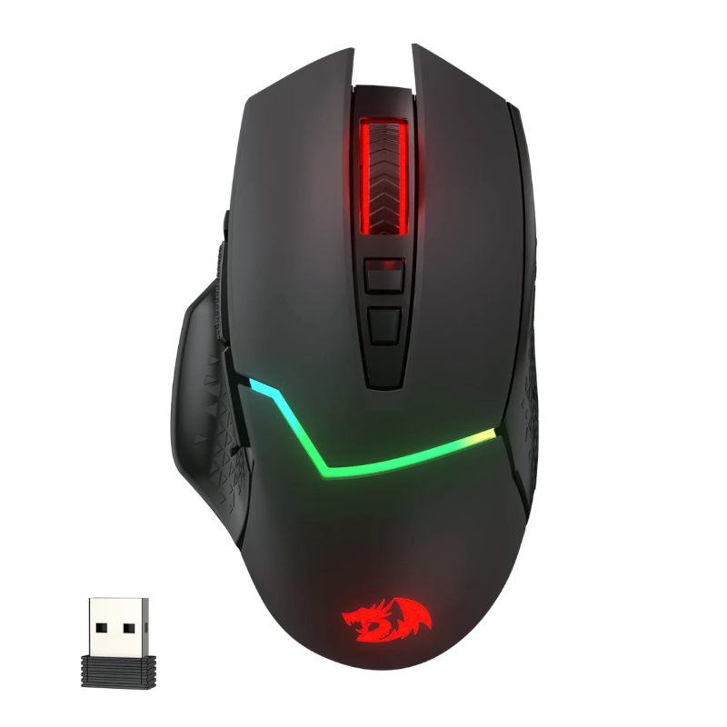 RD-M690-PRO_wr_01 REDRAGON Mirage Pro 8000DPI RGB Wireless Gaming Mouse - Black - Image 1