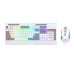 Redragon S151 Wired RGB Gaming Keyboard and Mouse Combo - White and Grey - Image 2
