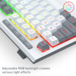 Redragon S151 Wired RGB Gaming Keyboard and Mouse Combo - White and Grey - Image 6