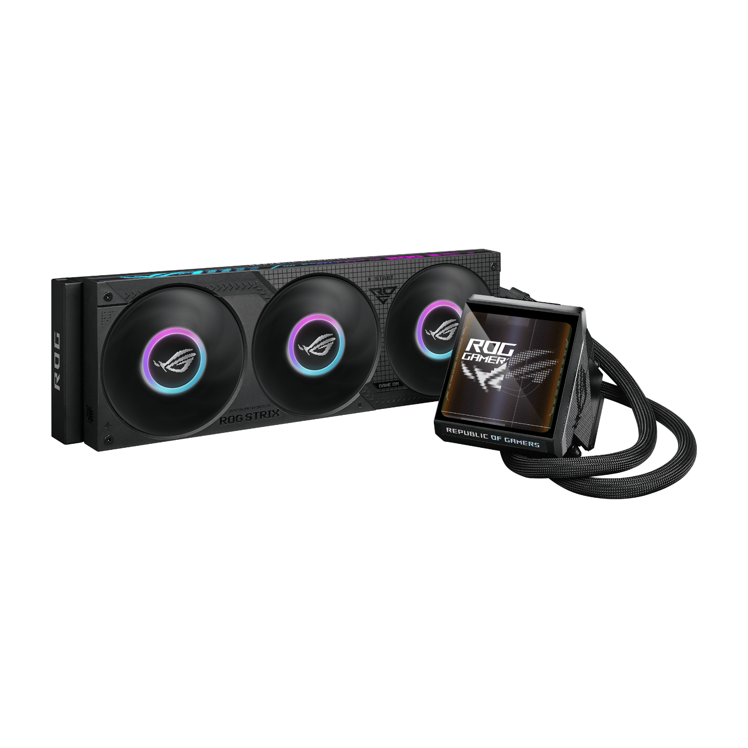 ROGSTRIXLCIV360ARGBLCD_Asus_ROG_Strix_LC_IV_360_ARGB_LCD_Liquid_wr_01 Asus ROG Strix LC IV 360 ARGB LCD Liquid Cooler - Black - Image 1