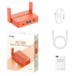 Cudy AC1200 Wi-Fi Mini VPN Router - Orange - Image 5