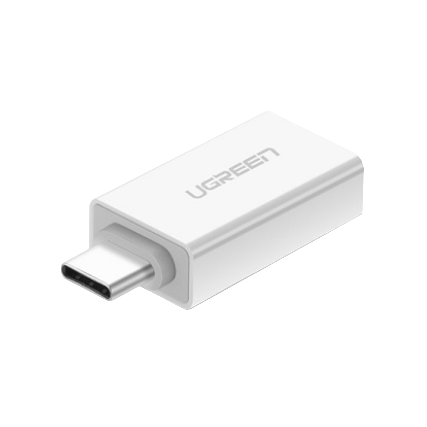 US173-30155_Ugreen-US173-USB-A-to-USB-Type-C-Adapter-White_wr_01 UGREEN US173 USB-A to USB Type-C Adapter - White - Image 1