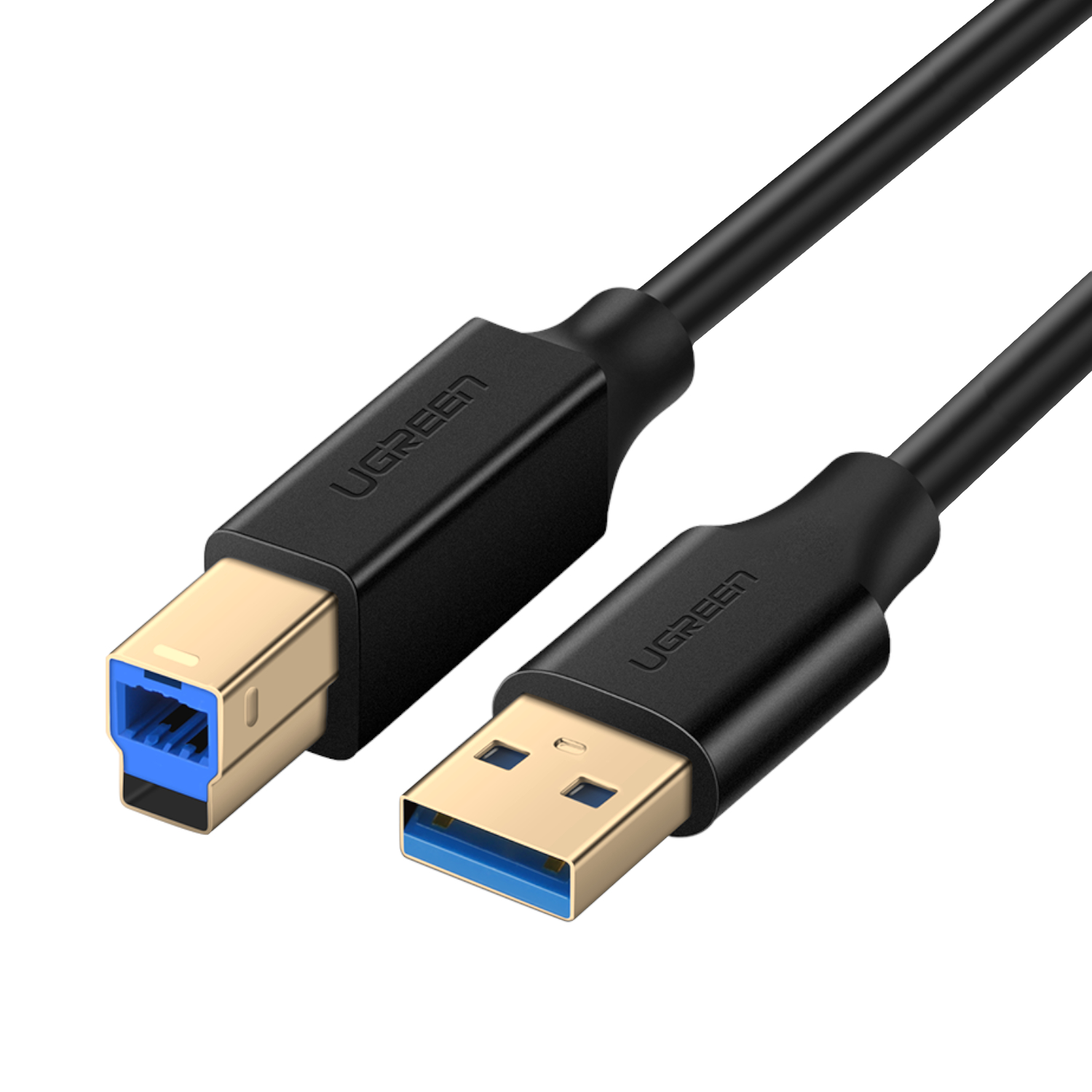 US210-10372_UGreen-US210-USB-A-Printer-Cable-2M_wr_01 UGREEN US210 USB-A Printer Cable 2M - Black - Image 1