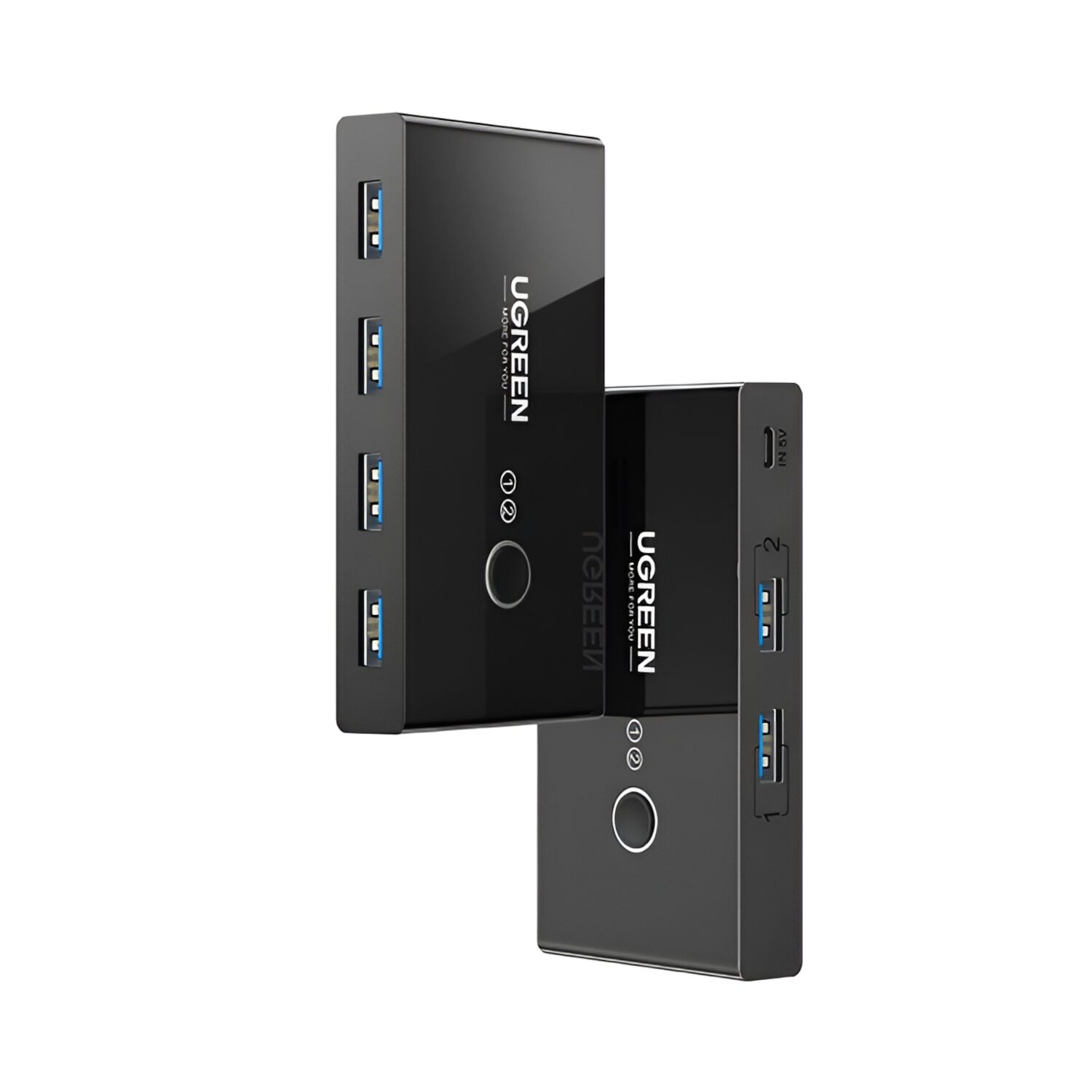 US216-30767-wr-02 UGREEN USB 3.0 4-Port Switch Box, with 1.5m USB Cables - Image 1