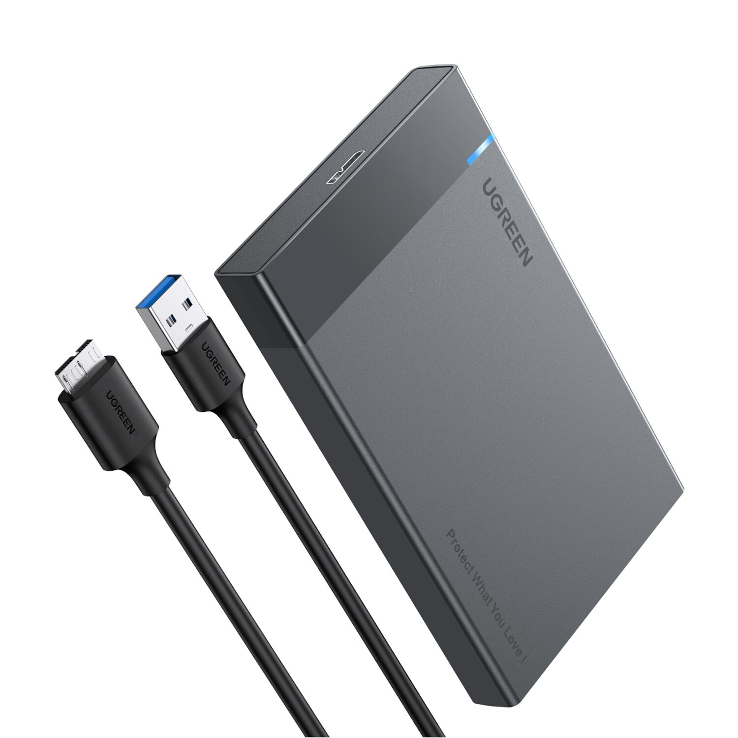 US221-30847-wr-01 UGREEN 2.5'' SATA Hard Drive USB 3.0 Enclosure, UASP, 6Gbps - Image 1