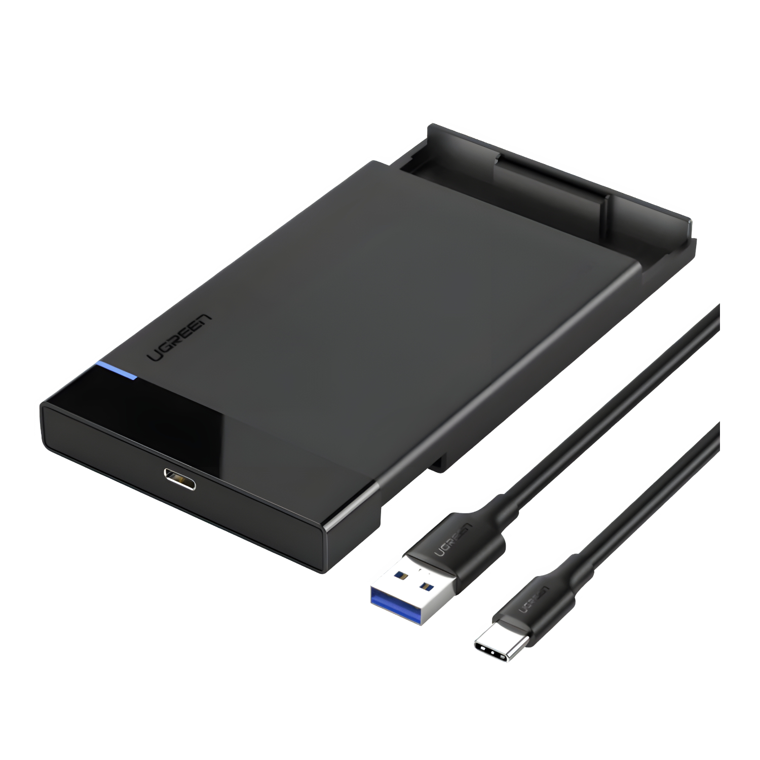 US221-50743_UGREEN-2.5-INCH-HDD-ENCLOSURE-TYPE-C_wr_03 UGREEN USB Type-C 2.5" SATA III External Hard Drive Enclosure - Image 1