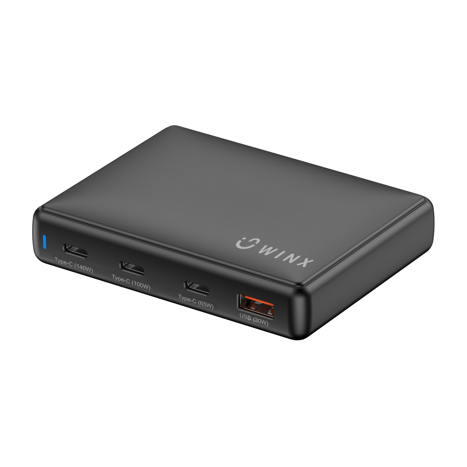 WX-DC106_WINX-POWER-Ultra-140W-GaN-Desktop-Charger-Black_wr_01 WINX POWER Ultra 140W GaN Desktop Charger - Image 1