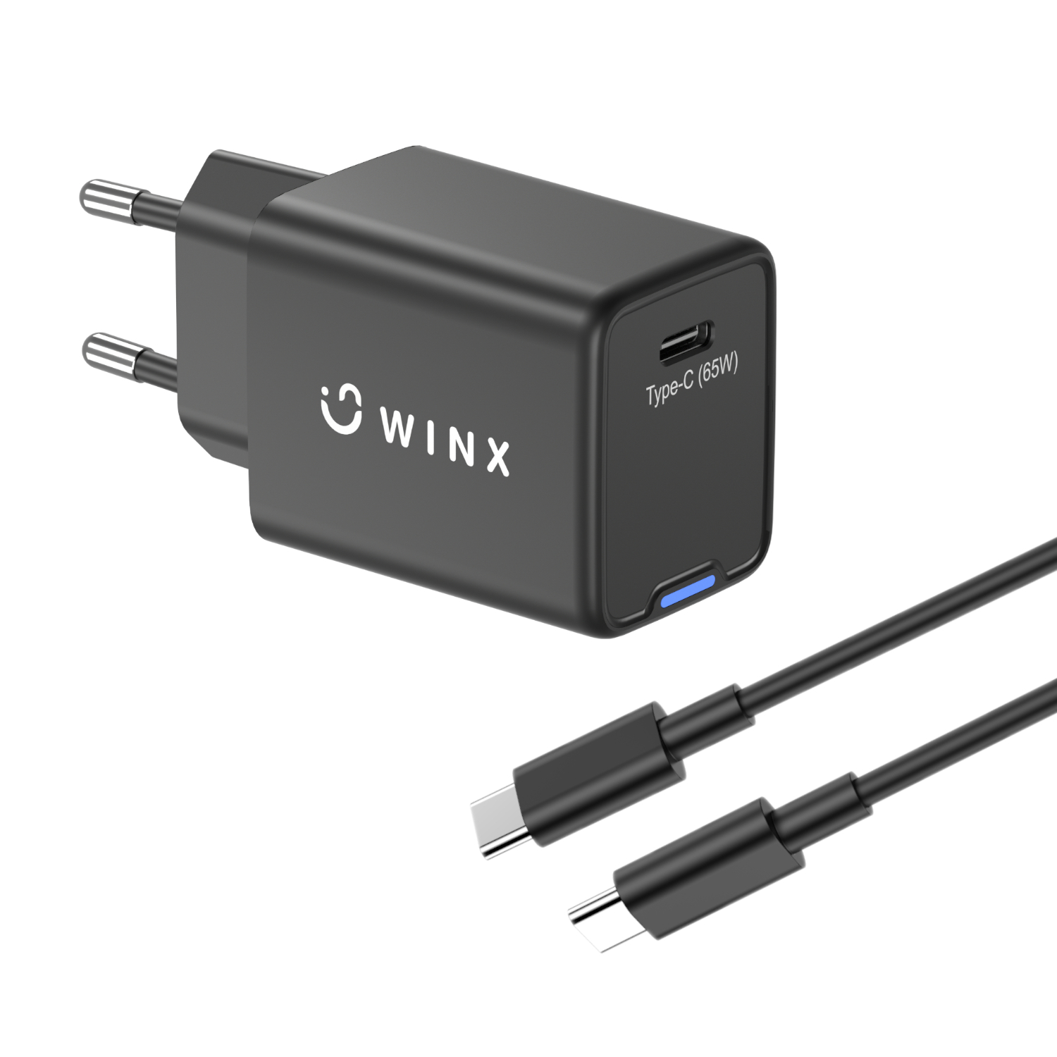 WX-WC105_WINX-POWER-Pro-Type-C-65W-GaN-Wall-Charger-Black_wr_01a WINX POWER Pro Type-C 65W GaN Wall Charger - Image 1