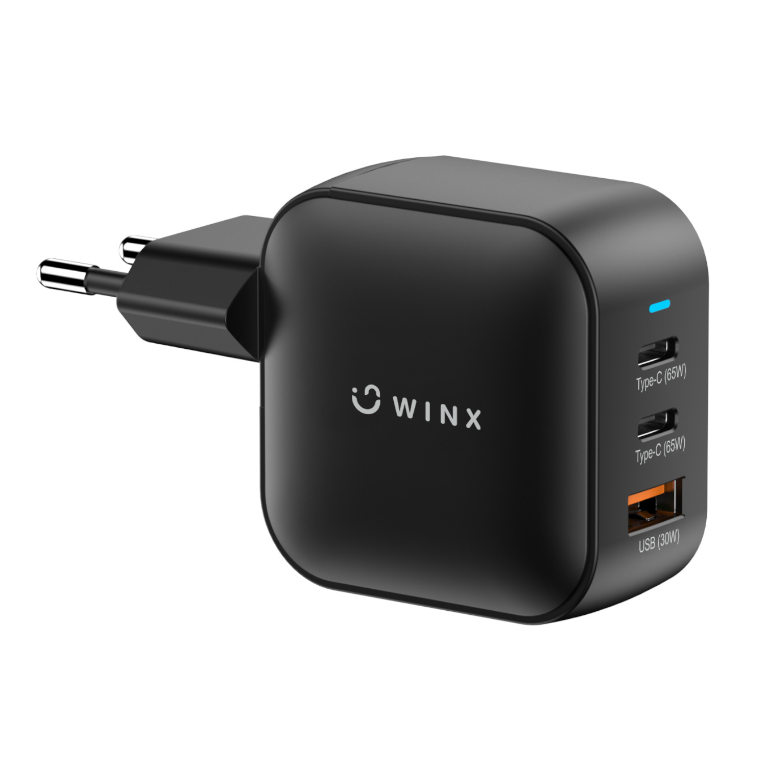 WX-WC108_WINX-POWER-Max-65W-GaN-Wall-Charger-Black_wr_01 WINX POWER Max 65W GaN Wall Charger - Image 1