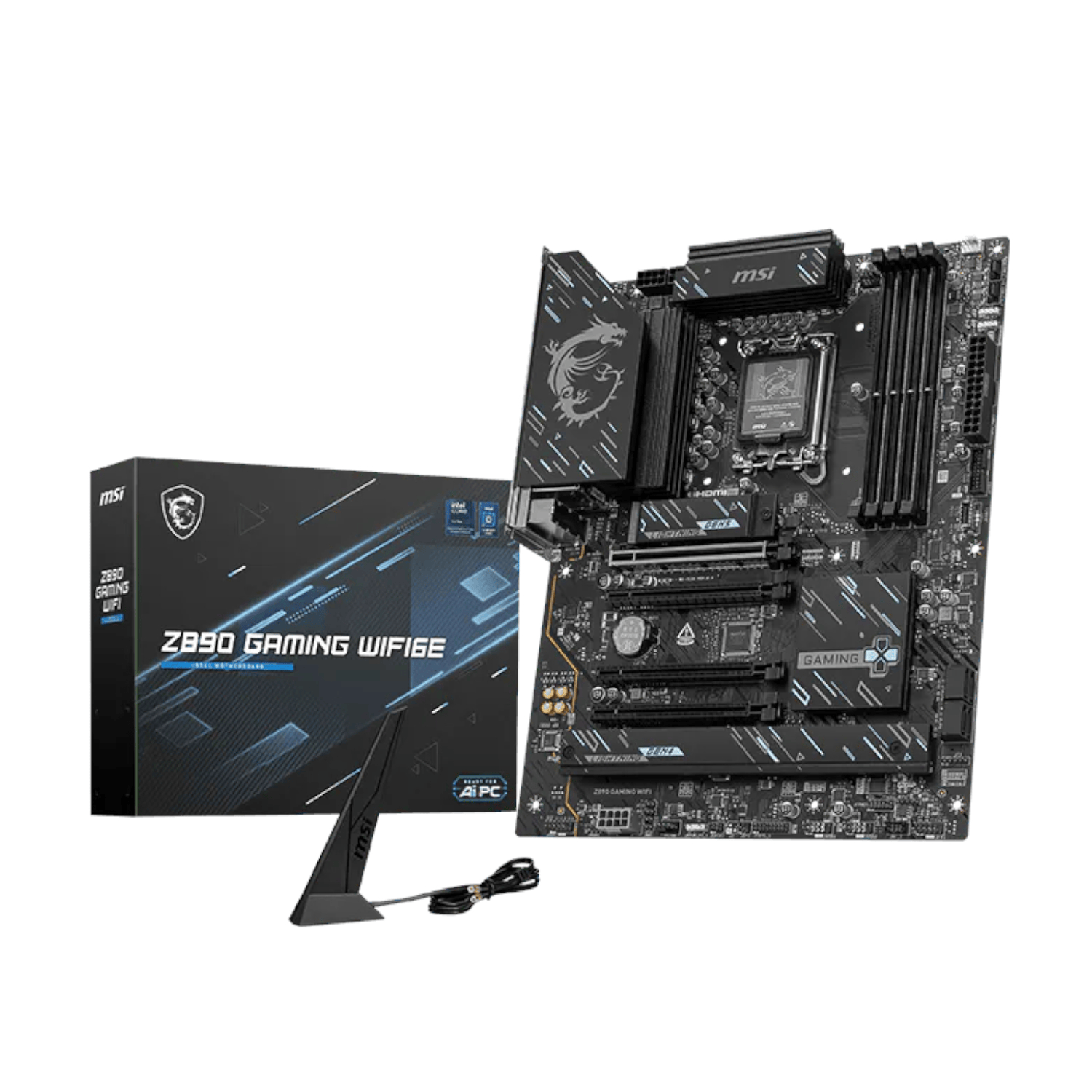 Z890GAMINGPLUSWIFI6E_MSI_Z890_GAMING_WIFI6E_Intel_LGA1851_ATX_wr_01 MSI Z890 GAMING WIFI6E Intel LGA1851 ATX Motherboard - Image 1